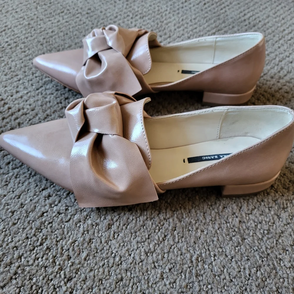 Zara Basic Flats with Oversized Bow - Picture 3 of 6
